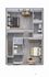 Modern floor plan showcasing two elegant bedrooms, two stylish bathrooms, and two versatile workspaces, perfect for remote work.