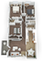 Modern 3D floor plan showcasing 3 bedrooms, spacious living room, elegant kitchen, and a cozy balcony area.