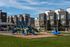 Colorful playground with slides and open green space at Erin Hills Estates.