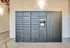 Modern Luxer package locker in sleek apartment building, providing secure and convenient parcel storage.