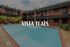 Vista Flats Apartments showcasing a serene outdoor pool area surrounded by lush greenery and modern brick facade.