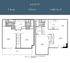 Modern 3x3 floor plan showcasing 3 spacious bedrooms, 3 bathrooms, open kitchen, and inviting living area, totaling 1,488 sq ft.