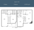 3x3 C TH floor plan showcasing a spacious 3-bedroom, 3-bath townhouse with 1,578 sq. ft. Open-concept living area, modern kitchen, and ample closet space.
