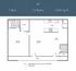 Spacious A5 floor plan with 1 bedroom, 1.5 baths, featuring a large kitchen, dining area, and open living space totaling 1,324 sq ft.