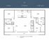 Elegant C1 floor plan showcasing three bedrooms, two and a half baths, and a spacious 1,446 sq ft living space with an open gathering and dining area.