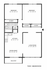Two-bedroom apartment floor plan