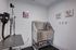 Contemporary pet wash station featuring sleek stainless steel fixtures and playful pet artwork, perfect for pampering furry friends in style.