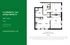 Florence Fay Apartments, Unit 2B-C floor plan with 2 bedrooms, a modern kitchen, spacious living area, laundry, and bath in 950 sq. ft. at Indianapolis, IN.