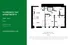 Inviting 2-bedroom apartment floor plan at Florence Fay Apartments, featuring spacious living room, modern kitchen, and convenient laundry area, encompassing 913 sq. ft. in Indianapolis.