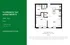 Modern floor plan for Florence Fay Apartments Unit 1B-J, featuring 1 spacious bedroom, open living area, and kitchen in 730 sq. ft. Located in Indianapolis.