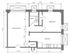 Modern floor plan featuring a spacious living room, cozy bedroom, functional kitchen, and convenient bathroom layout.