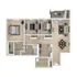 Elegant floor plan showcasing 3 bedrooms, a cozy living room, modern kitchen, and spacious dining area, perfect for comfortable living.