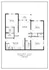 Moultrie Vista floor plan showcasing 3 spacious bedrooms, 2 modern baths, an inviting eat-in kitchen, and a cozy living area with patio, totaling 1,193 sq. ft.