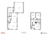 Inviting two-story floor plan with three bedrooms, two bathrooms, spacious living room, and a large kitchen/dining area on the first floor. Includes a garage and a walk-in closet on the second floor.