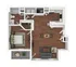 1 Bedroom Floor Plan | Student Apartments In Tuscaloosa AL | Vie at University Downs
