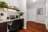 Chic home office corner featuring a stylish desk setup with modern decor, perfect for productivity and focus.