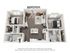 Charming 2-bedroom apartment floor plan with spacious living area, modern open kitchen, and elegant bathrooms.