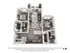 Modern 3D floor plan featuring two spacious bedrooms, open living area, stylish kitchen, and balcony access.