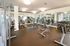 Modern fitness center with state-of-the-art gym equipment, spacious layout, and mirrors enhancing the bright and inviting atmosphere.