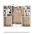 Modern and spacious 2-bedroom floor plan featuring an open-concept kitchen, welcoming living area, and well-appointed bathrooms.