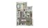 Modern 1-bedroom floor plan showcasing an open-concept living and dining area, stylish kitchen, and private balcony.
