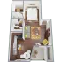 Studio Apartment Floor Plan