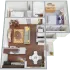 1 Bedroom Grand Floor Plan