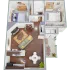 2 Bed 1 Bath Cozy Floor Plan