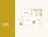 Capri floor plan, 1 bedroom, open living and dining area, modern kitchen, 605 sq ft.