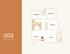 Modern Lucca floor plan showcasing 3 bedrooms, elegant dining area, and cozy living space, 915 sq ft.