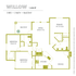 Elegant Willow floor plan featuring three bedrooms, two bathrooms, a spacious living area, kitchen, dining room, and a balcony, covering 1,446 square feet.
