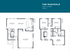 The Marigold floor plan showcasing a 3 bedroom, 2.5 bath layout with spacious living room, dining room, kitchen, and 2-car garage in 1606 square feet.