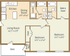 The Enclave two-bedroom floor plan with two bathrooms, living room, dining room, kitchen, laundry area, walk-in closet, storage, and deck.