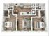 Highland Park - Two-Bedroom Floorplan