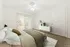 Bedroom with night stand and glass back door and closet