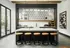 Clubhouse bar with granite table and stools