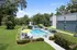 Pool and apartment exterior