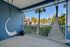 Patio with hanging chairs