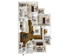Modern and spacious 3D floor plan featuring three cozy bedrooms, open-concept living and dining area, sleek kitchen, and two luxurious bathrooms.