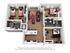 Modern 3D floor plan showcasing 3 cozy bedrooms, a sleek kitchen with bar seating, and a comfortable living area, ideal for contemporary living.