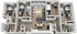 Modern floor plan showcasing 4 bedrooms, spacious open living area, and stylish kitchen with sleek design.