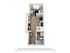 Modern studio apartment layout with stylish open-concept living area, sleek kitchen, cozy sleeping nook, and elegant bathroom.