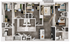 Modern floor plan featuring 4 bedrooms, stylish open-concept kitchen, spacious living room, and multiple bathrooms for comfortable living.