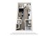 Modern studio apartment floor plan showcasing a cozy bedroom area, functional kitchen, stylish living space, and sleek bathroom with washer/dryer.