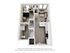 Modern 3D floor plan showcasing a cozy 1-bedroom apartment with an open-concept kitchen and living area, featuring sleek wooden flooring and stylish furnishings.