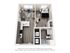 Modern one-bedroom apartment floor plan with stylish open-concept living area, sleek kitchen, cozy bedroom, and convenient in-unit washer and dryer.