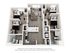 Contemporary 3D floor plan showcasing two bedrooms, open-plan living area, modern kitchen, and two bathrooms with stylish finishes.