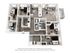 Modern 3D apartment floor plan showcasing 4 spacious bedrooms, elegant open kitchen, cozy living room, and private balcony.