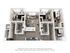 Modern 2D floor plan featuring 3 bedrooms, 2 bathrooms, an open living space, and a contemporary kitchen, perfect for stylish urban living.