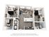 Modern 3D floor plan showcasing two cozy bedrooms, an inviting open-concept living and kitchen area, equipped with contemporary amenities, and two elegant bathrooms.